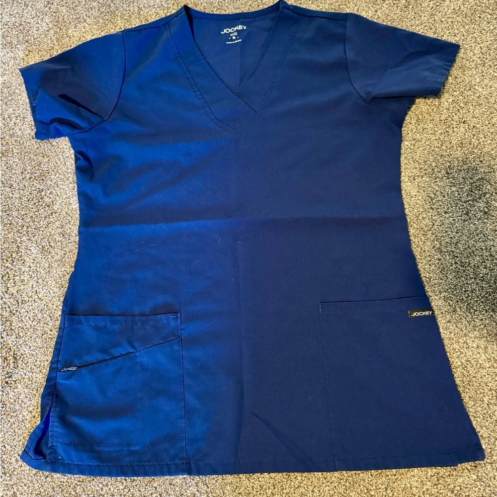 Women’s Jockey Scrub Top Navy Blue size Medium